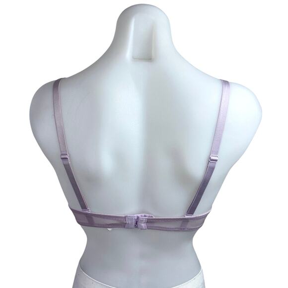 The Little Bra Co. Lucia Women's Pink Lace Convertible Straps Underwire Bra 30B - Picture 2 of 5